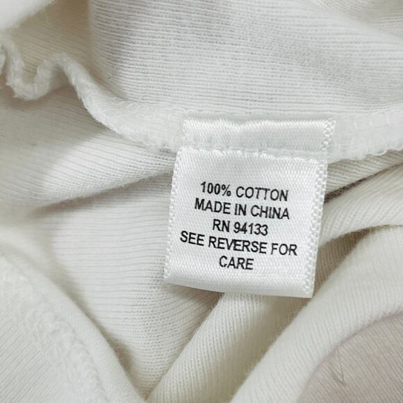 DEBRA DEROO Tank Top XL Ribbed Jersey Scoop Neck Sleeveless White - Picture 9 of 12